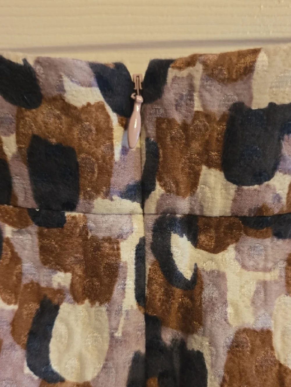 J. Crew Printed Pencil Skirt‎ in Brown, Cream & Black